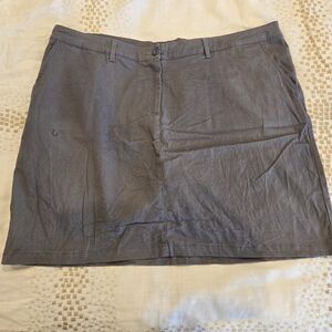 Ellos Slate Gray Khaki Skort